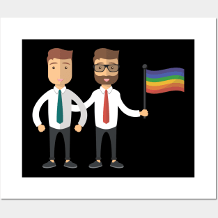 LGBT Couples Design - LGBT Flag Posters and Art